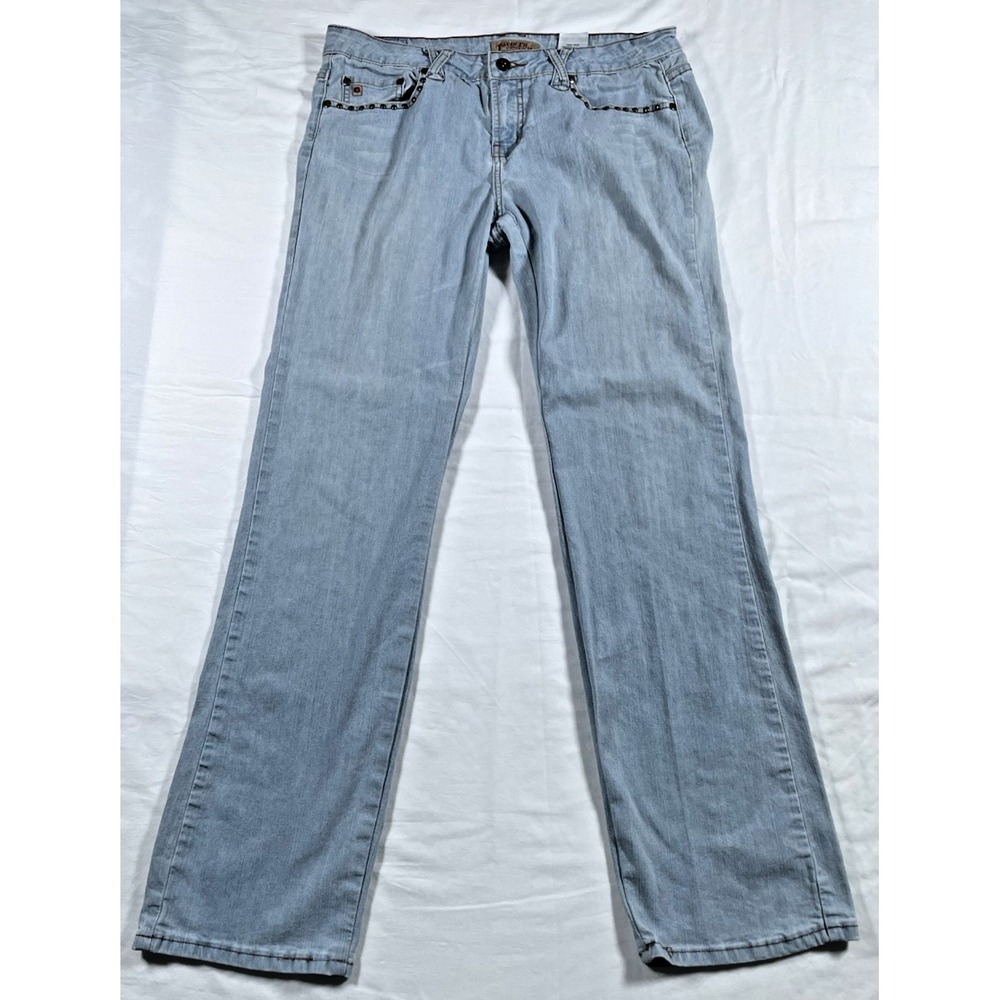 Paris Blues Women's Size 13 Y2K Denim Blue Boot Jeans Stretch (34 X 31)